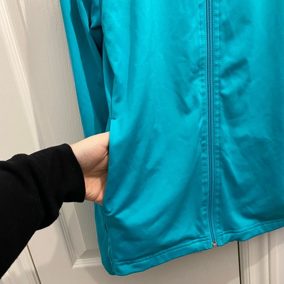 Teal Reebok sports full zip jacket/sweater in small with pockets - Picture 6 of 6
